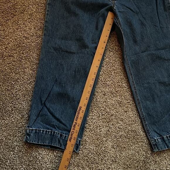 Eddie Bauer Capri blue jeans cotton denim straight leg pants size 10 - Picture 8 of 11